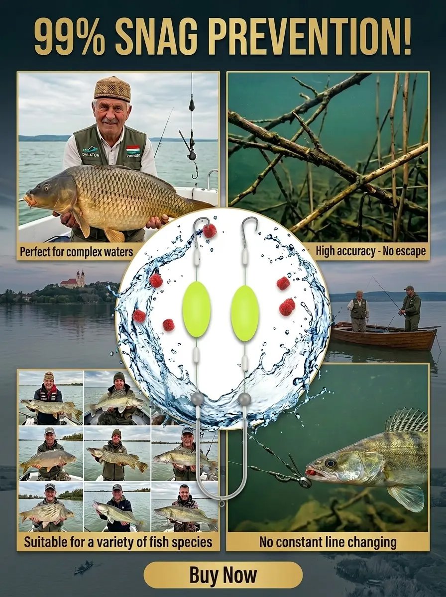 [Say Goodbye to Snagging, Effectively Increase Fish Catch Rate] New Reverse Bottom Double Hook
