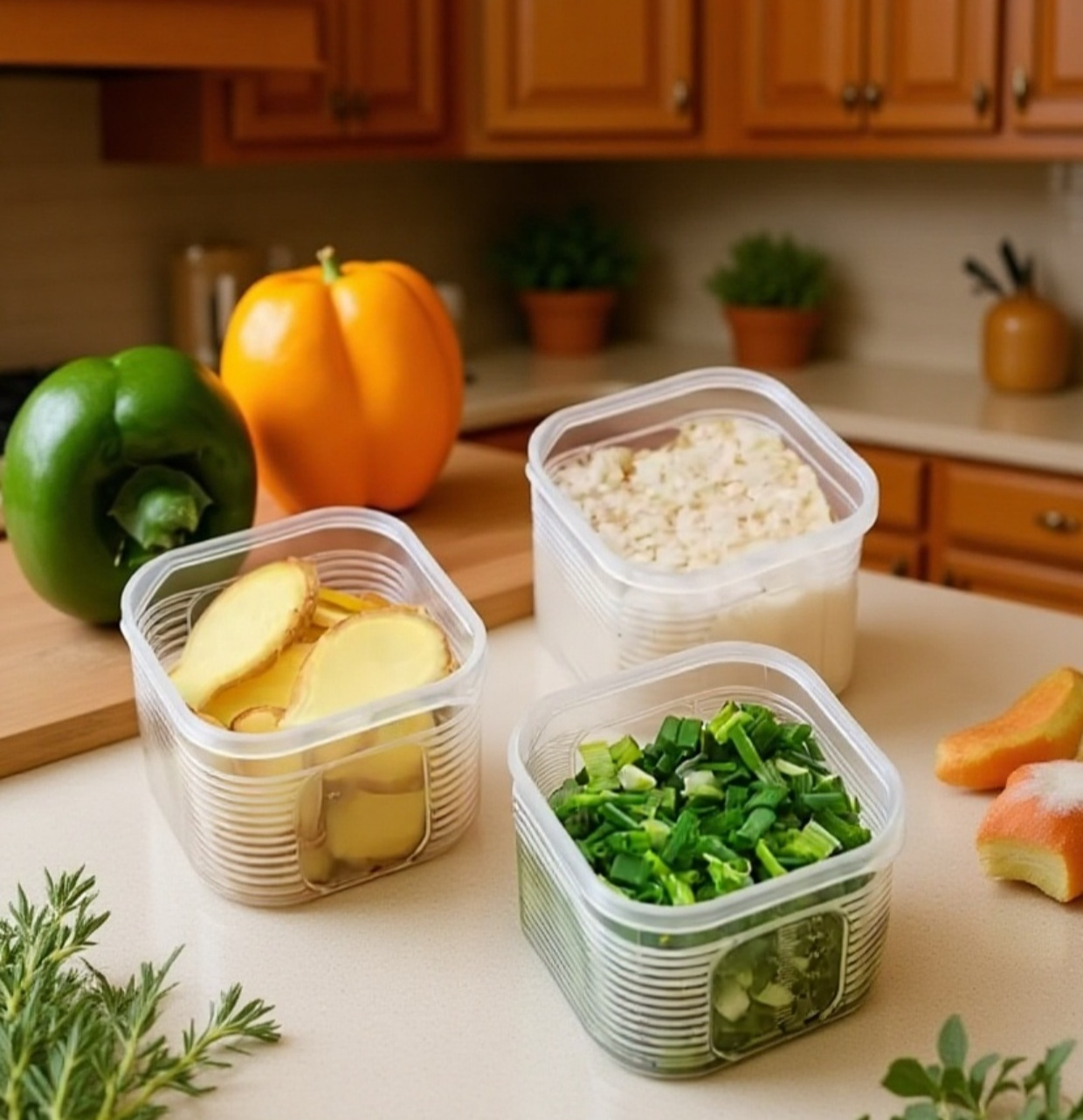 음식 신선도 유지하는 밀폐 용기