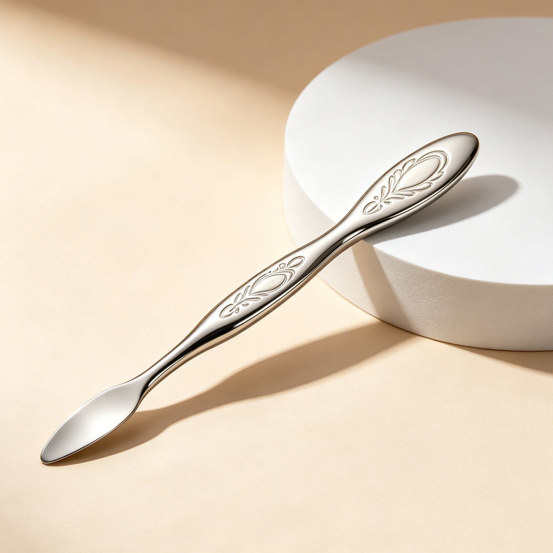 Manicure push stainless steel spatula