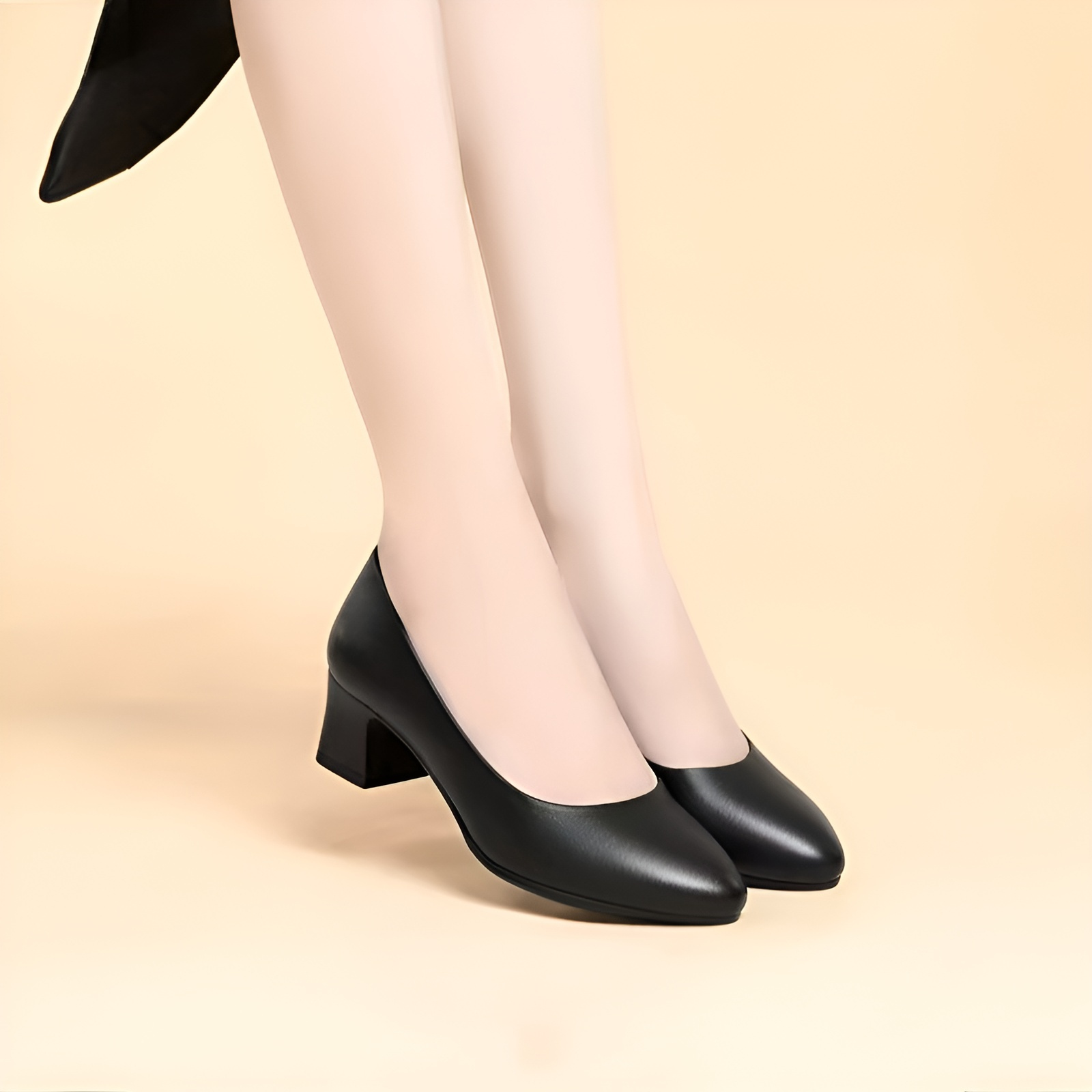 黑色職業女單鞋