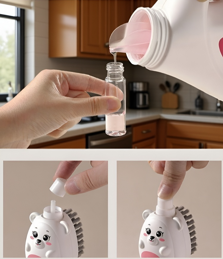 강력한 브러시모로 오염 제거