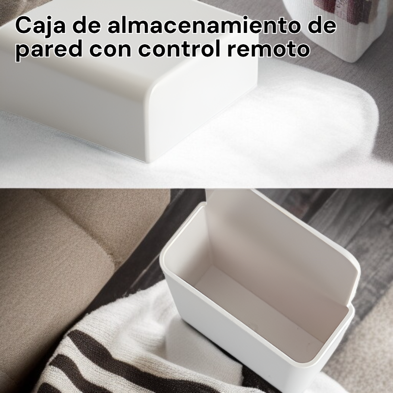 Caja de almacenamiento de control remoto para pared con panel perforado
