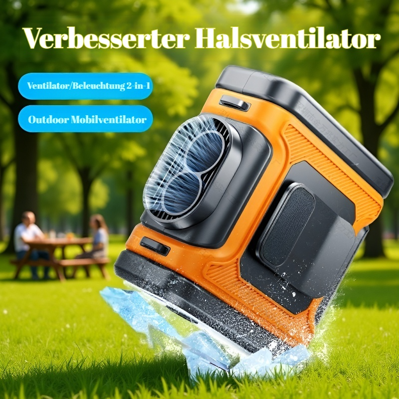  Outdoor Ventilator mit zwei Luftauslässen zum Befestigen an der Taille