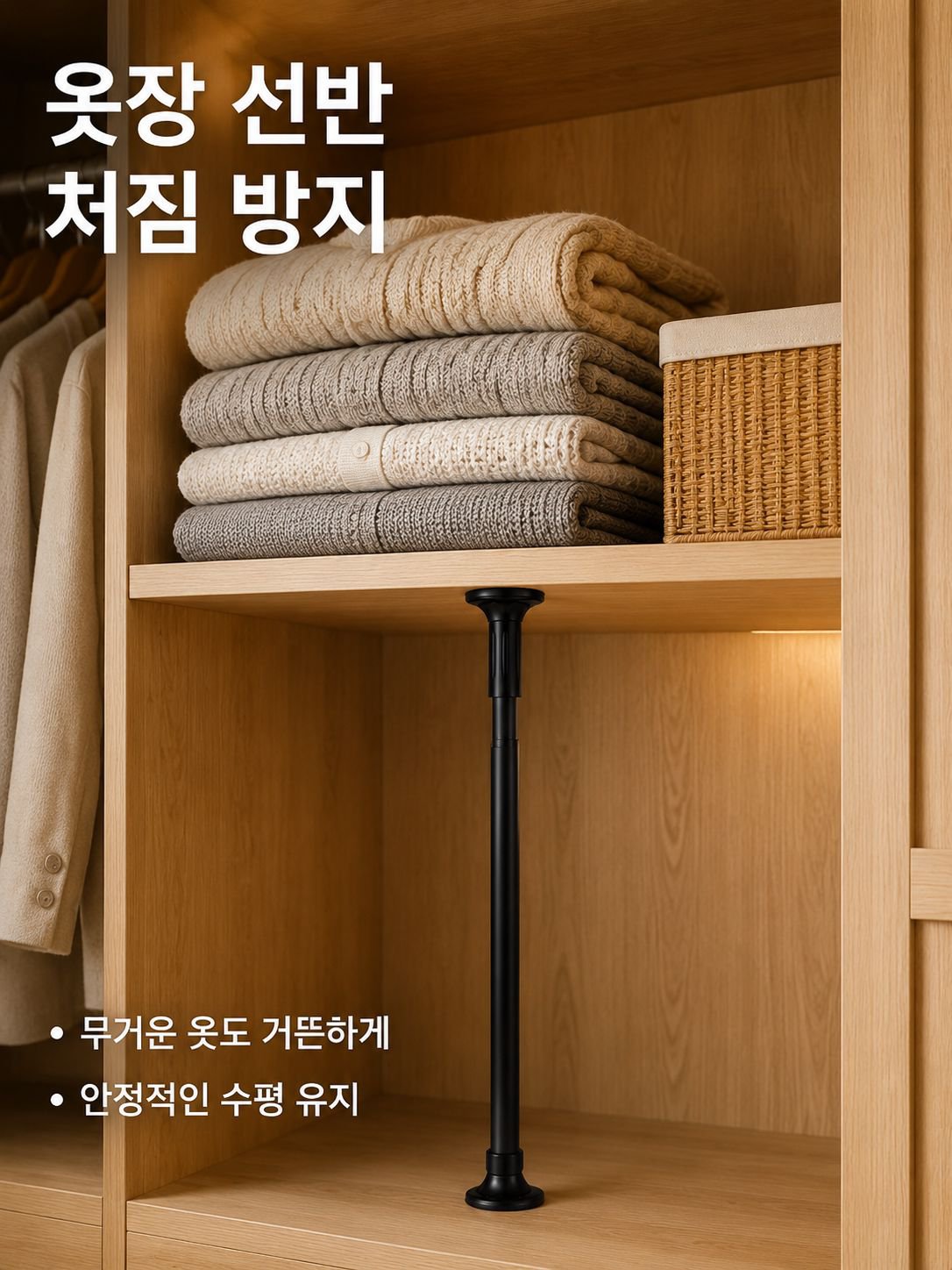 가구 안전 낙하방지 스테인리스 봉