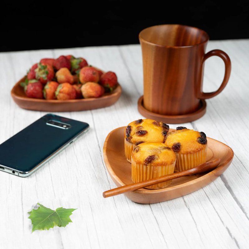 Sustainable dinnerware coffee & wine set for daily