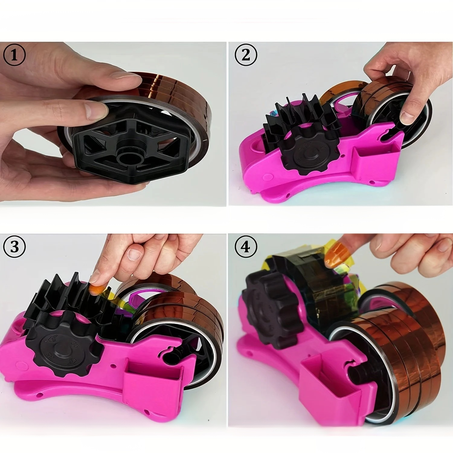 Semi-automatic tape cutter