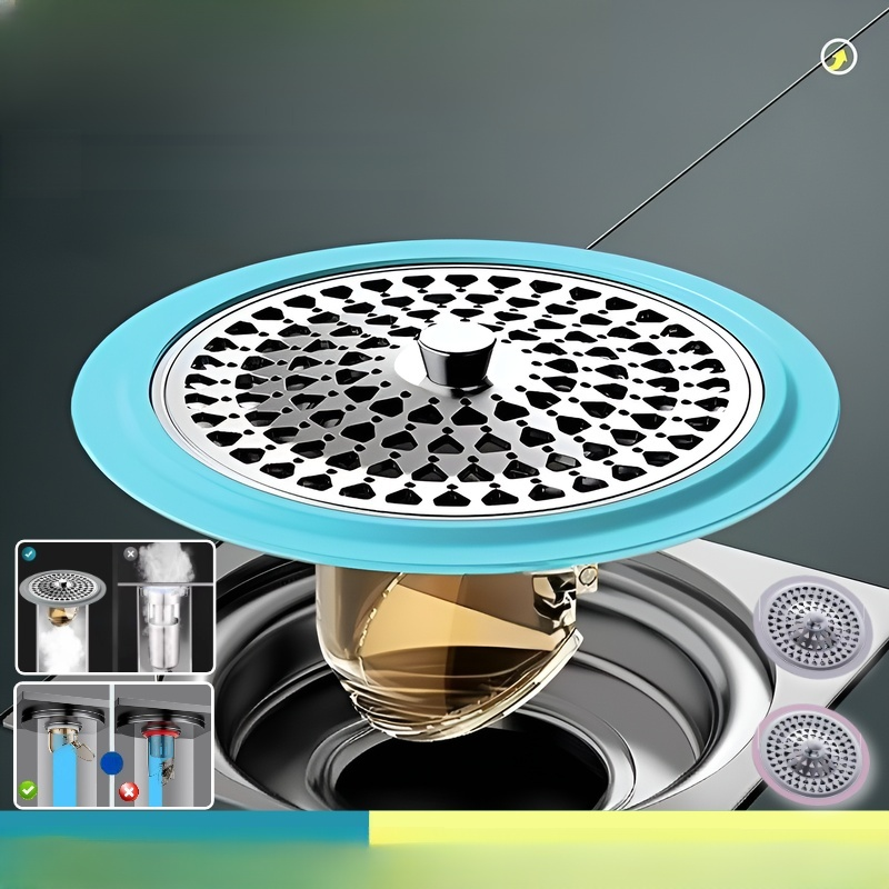 화장실 거름망 악취방지 바닥누설심 방충 스테인리스 화장실 악취방지 바닥누설