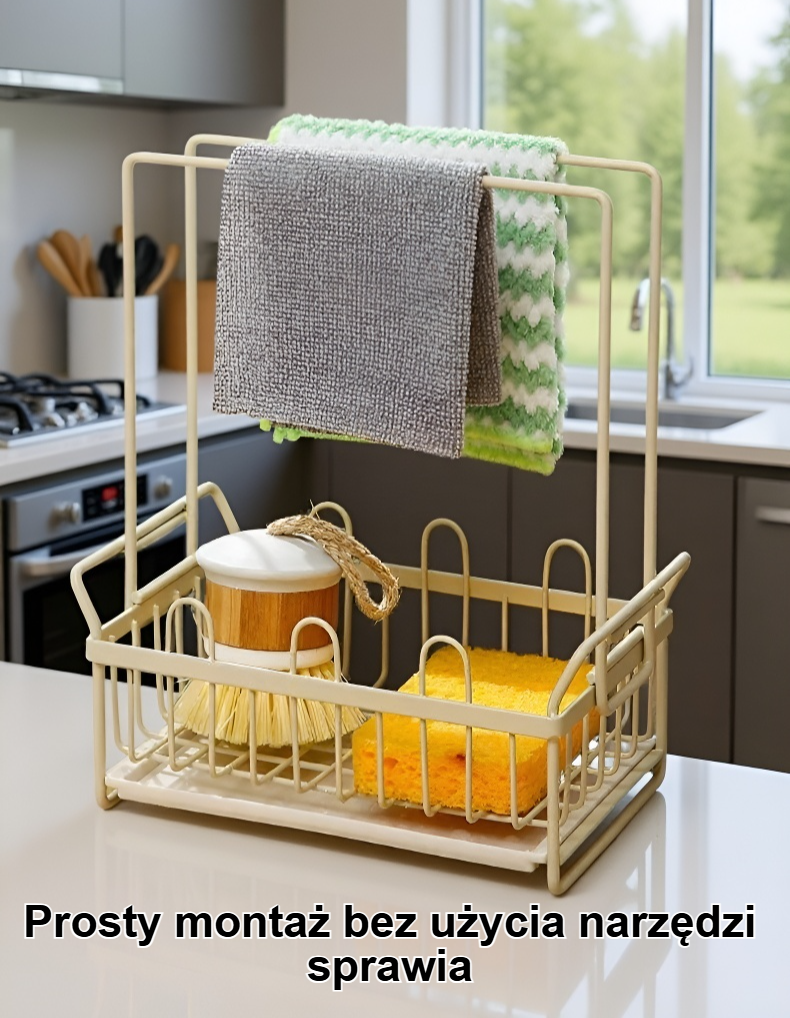 Praktyczny uchwyt na gąbkę do kuchni