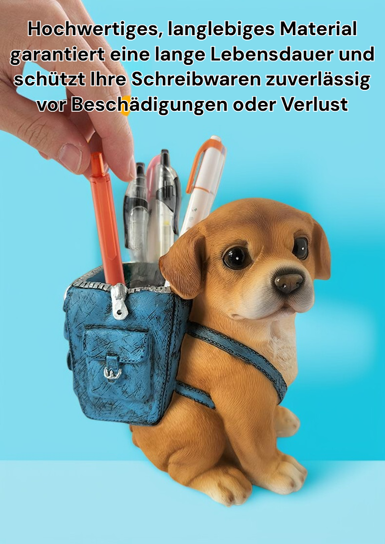 Niedlicher Stifthalter auf einem modernen Schreibtisch