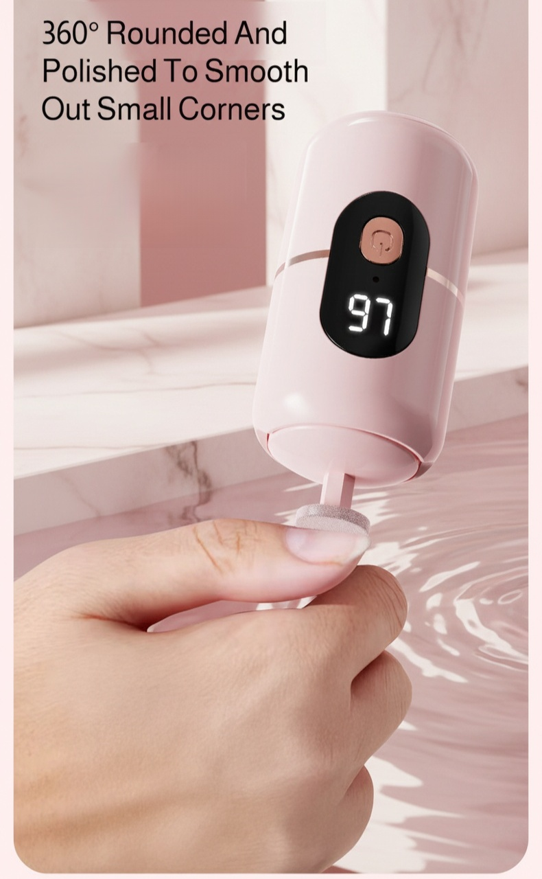 Electric Foot File for professional salon-quality pedicure