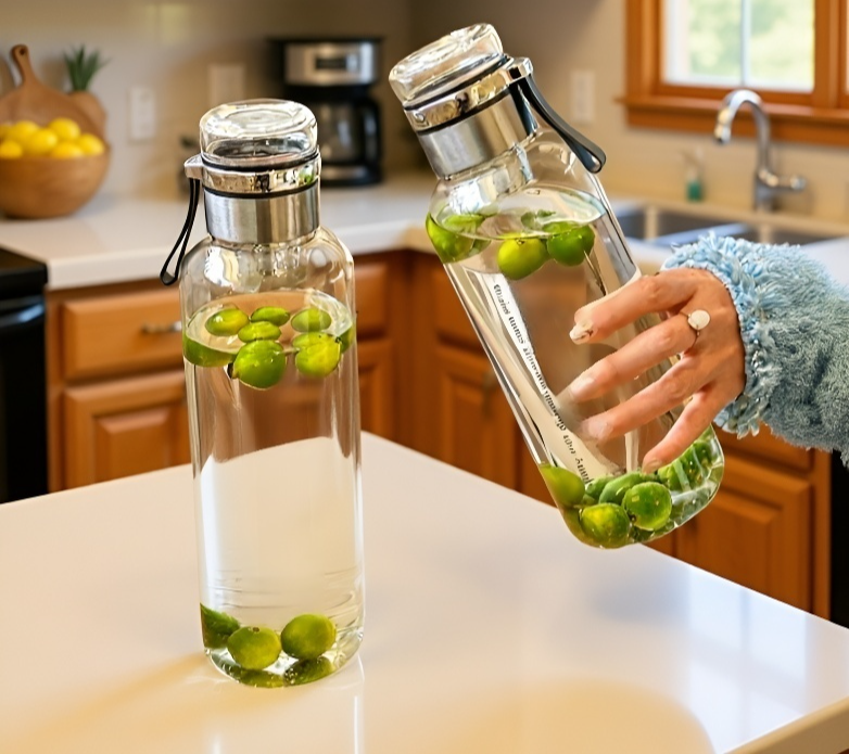 친환경 소재로 제작된 고붕규산 유리컵