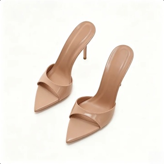 Modische offene High-Heel-Sandalen für Damen in Schwarz