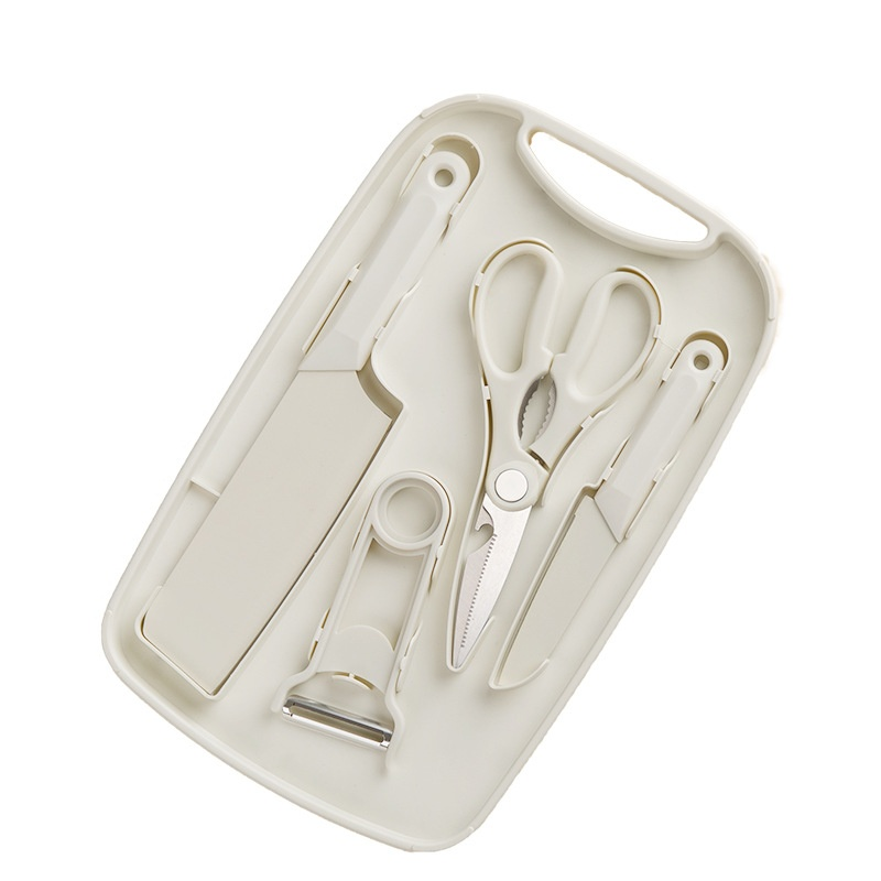 多功能砧板收納刀具五件套裝