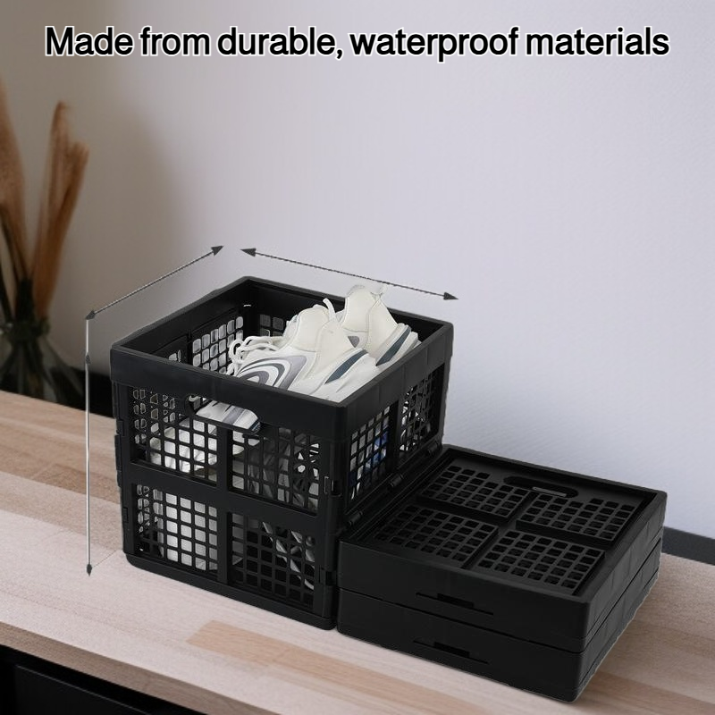 Foldable car trunk storage box