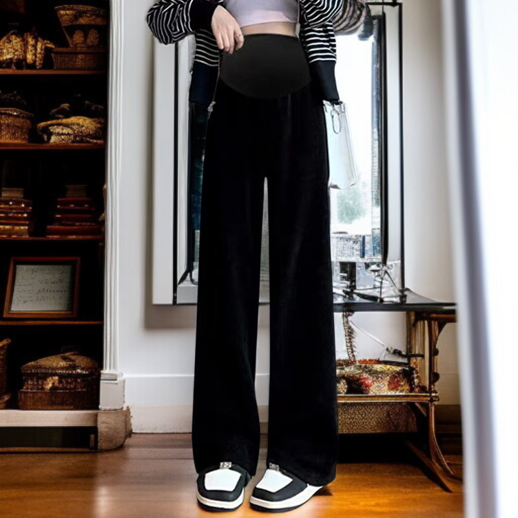 캐시미어 와이드 팬츠 여성용