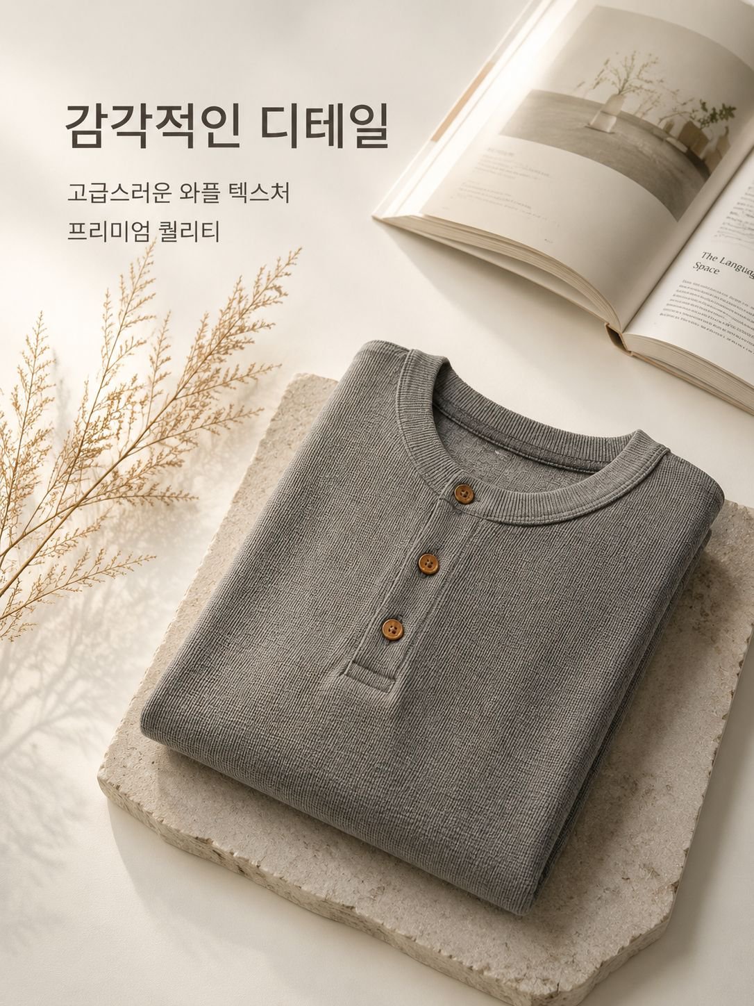 트렌디한 남성 반팔 티셔츠 디테일