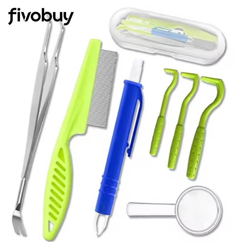 ชุดคลิปหนีบเห็บสำหรับทำความสะอาดสัตว์เลี้ยง กำจัดหมัดและเห็บสุนัข