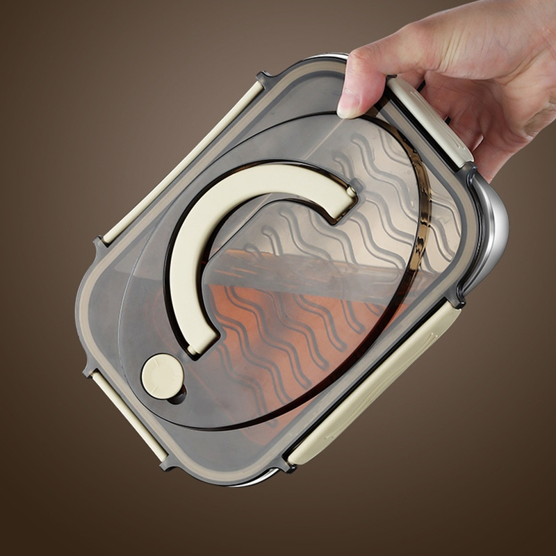 Pojemnik na żywność ze stali nierdzewnej z pokrywką