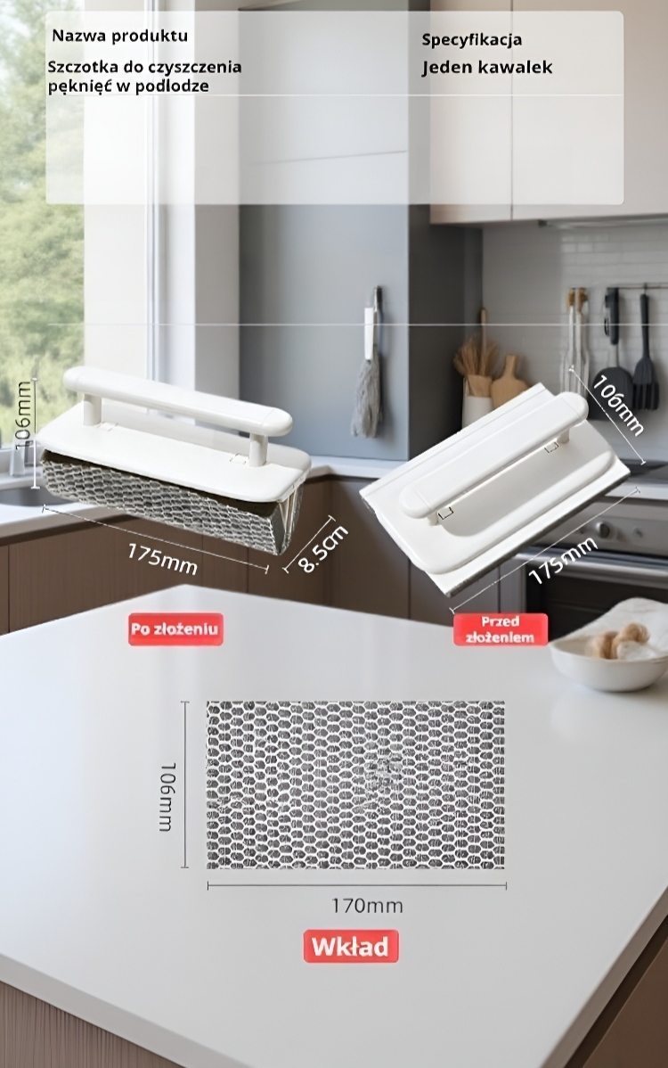 Narzędzie do mycia okien z ergonomicznym uchwytem