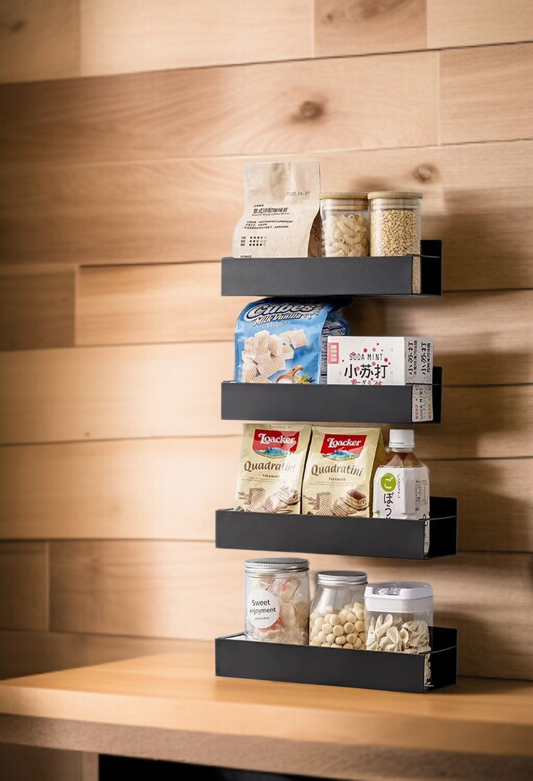 마그네틱 가정용 걸이 다용도 주방 벽면 선반 큰 선물 수납 선반 좋은 물건 랩 마그네틱 선반