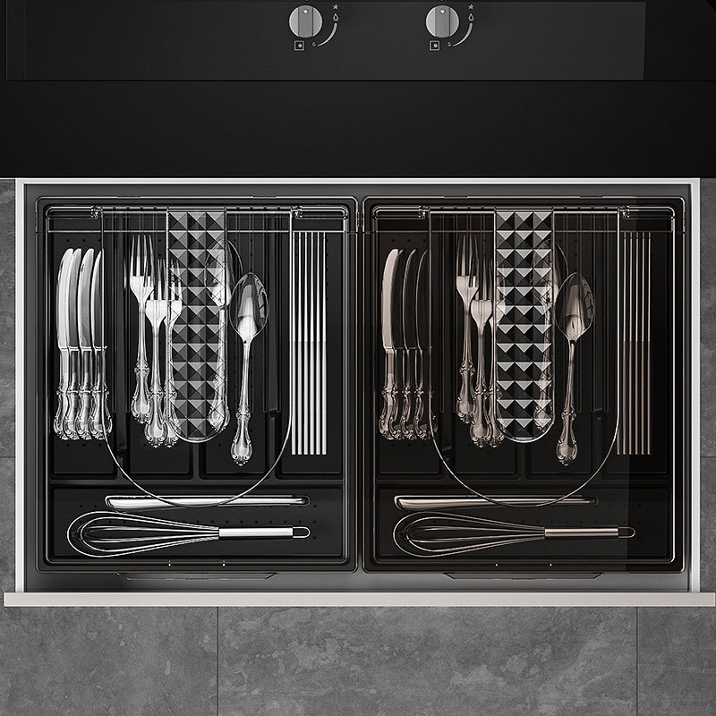 家用刀叉勺帶蓋防塵收納盒