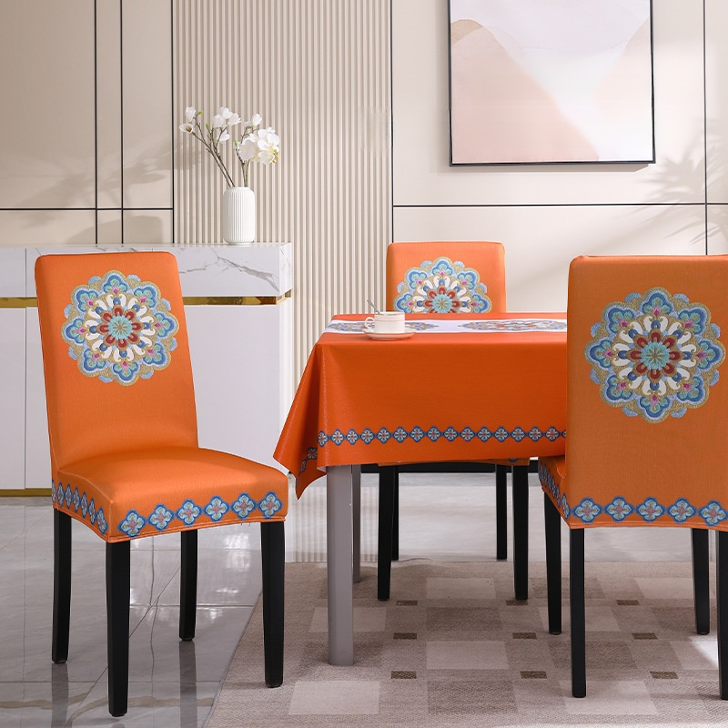 High space utilization dining chair cover Dining chair table cover Four seasons artistic flavor serv