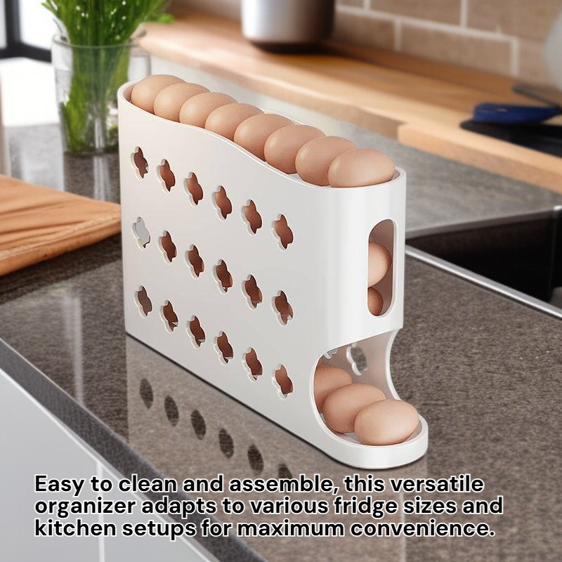 Kitchen Multi-layer Automatic Rolling Egg Box Refrigerator Dedicated Egg Storage Fresh Box