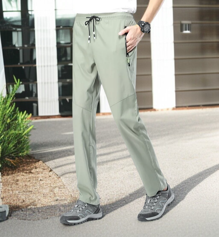 夏の速乾パンツ 通気性の良い軽量パンツ 四方に伸縮性のあるゴムウエスト アウトドア防水バギーパンツ