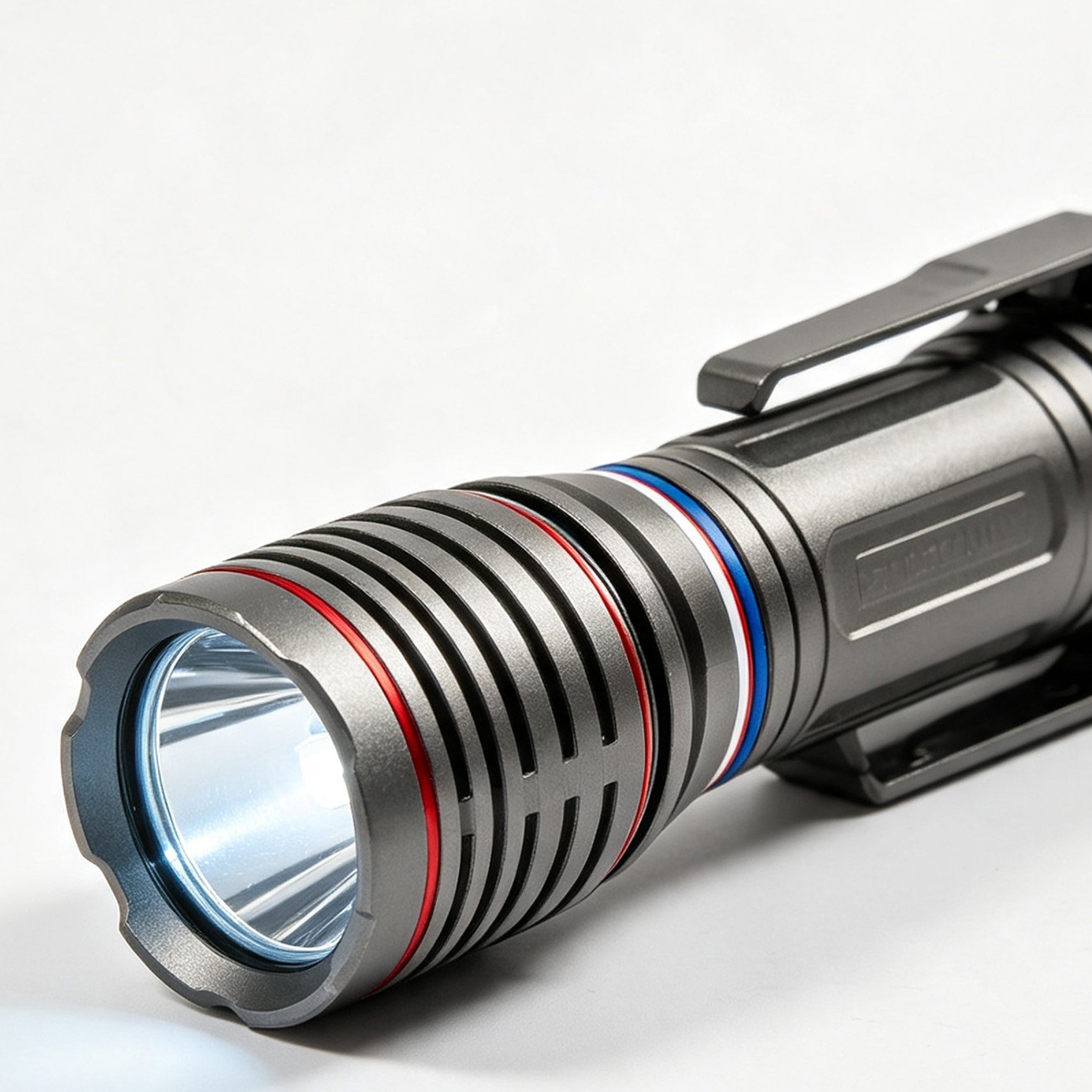 Tri-color ring high-powered flashlight