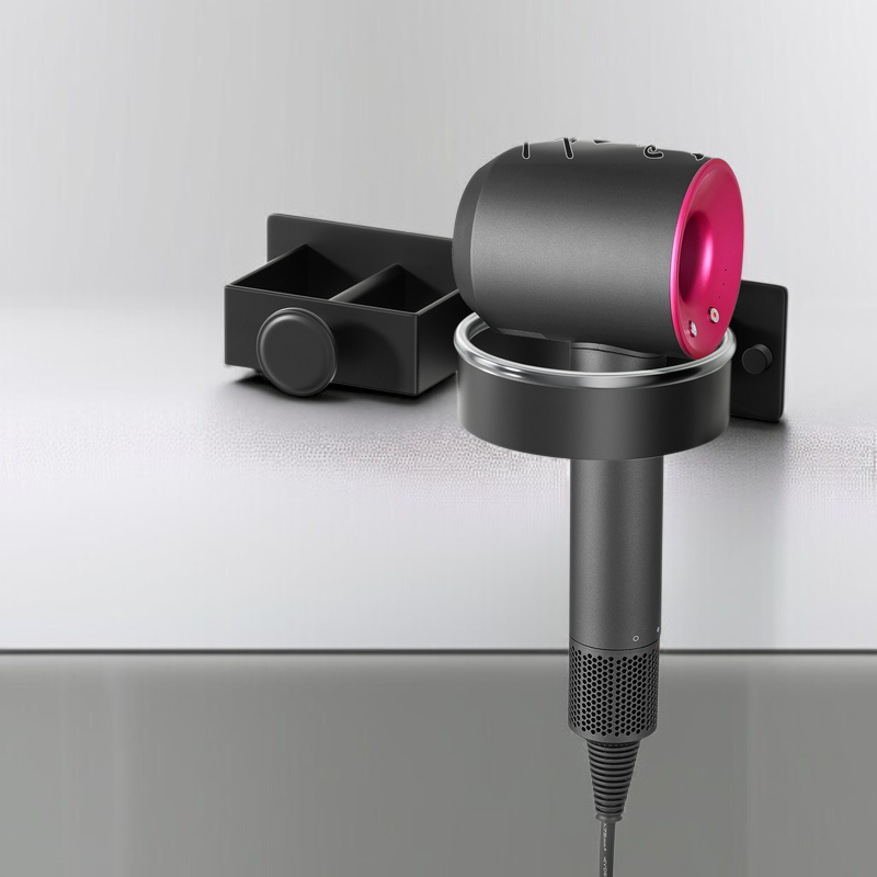 ヘアドライヤー収納ラックパンチングなしストレートヘアアイロンブラケットヘアアイロン理髪ツール収納ラックヘアドライヤーハンガー