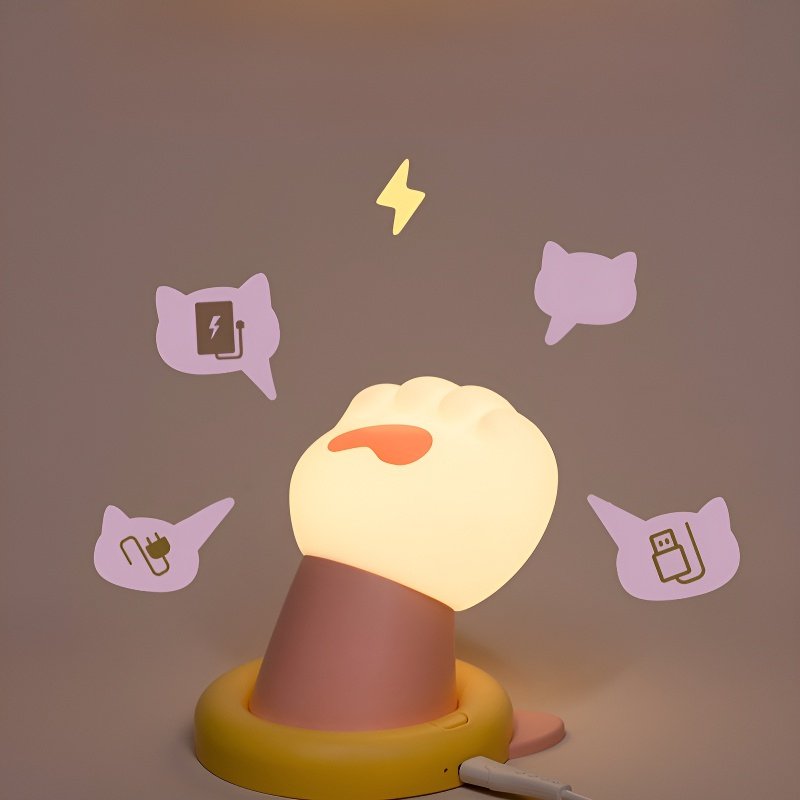 Kreative magnetische Glückskatze-Pfoten-Tischlampe