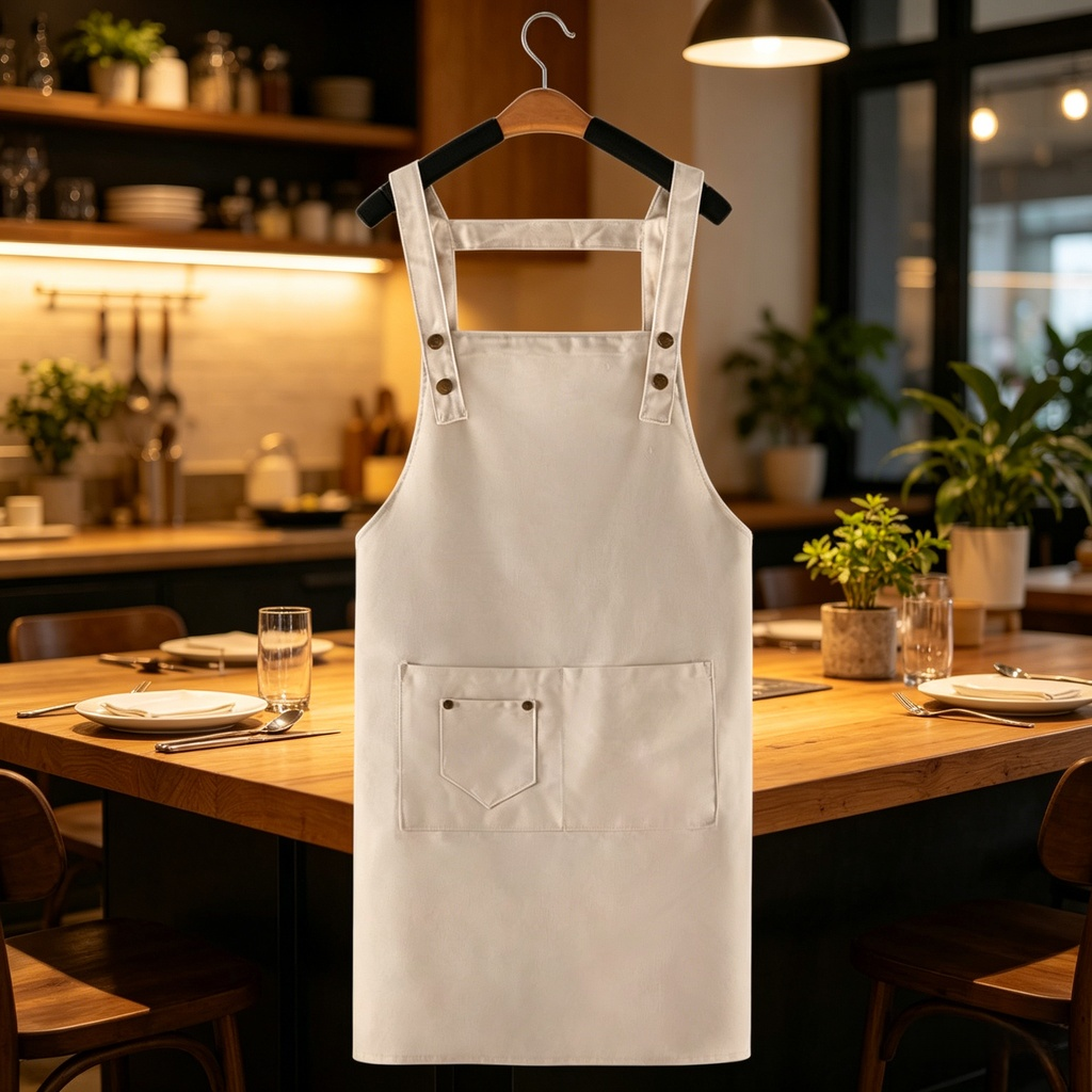 사계절용 주방 보호 앞치마 통기성 편안함