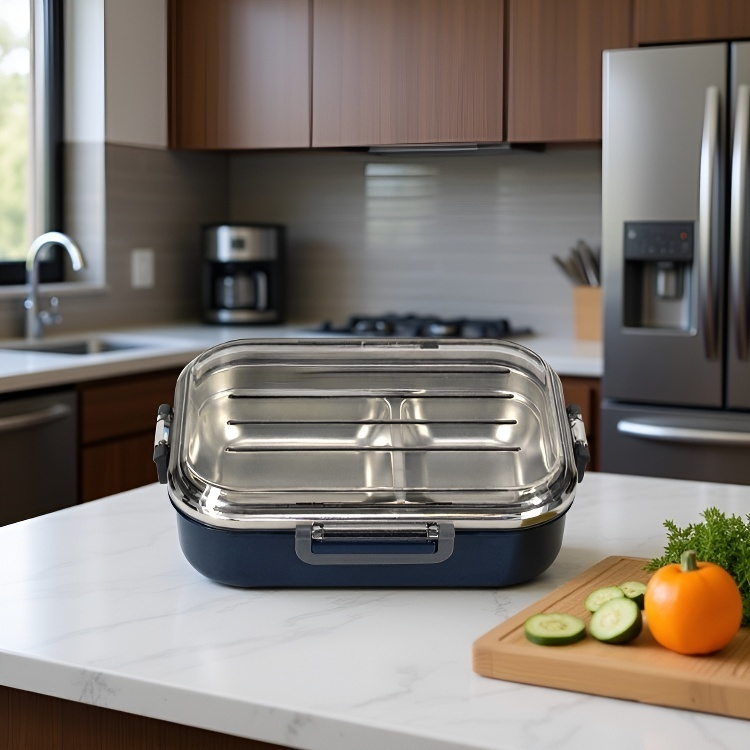 Lunchbox, luftdichte Edelstahl-Lunchbox/Bento-Box für Schüler