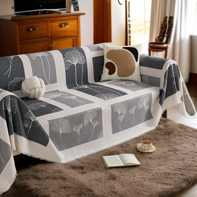 양면 풀커버 소파커버 미끄럼방지 풀커버 소파커버 셰닐 고양이잡기방지 소파커버