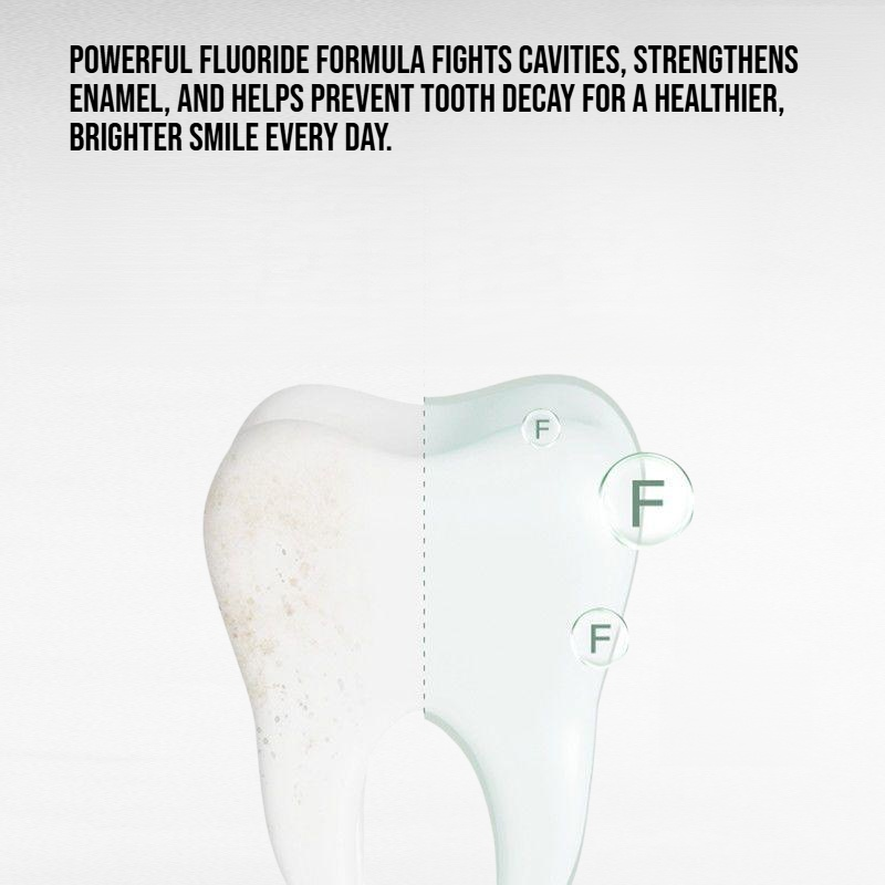 Anti-Cavity Fluoride Toothpaste and Toothbrush Combo for Bright, White Teeth