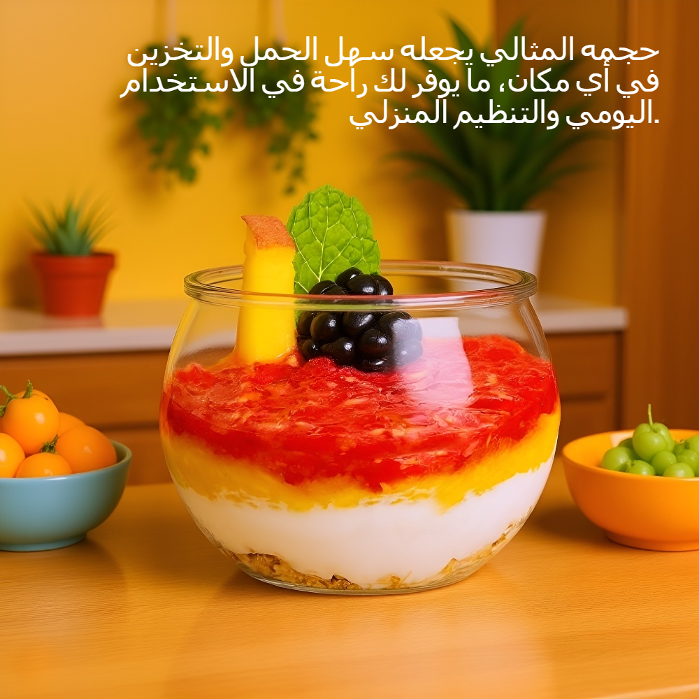 وعاء حلوى بلاستيك شفاف بتصميم أنيق