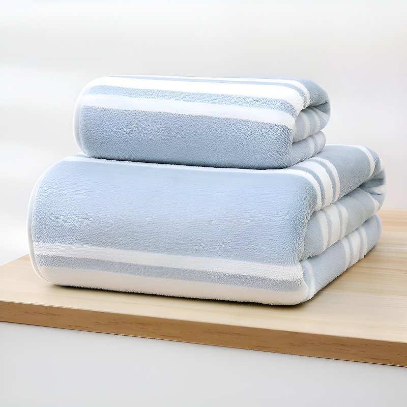 吸水珊瑚絨浴巾毛巾組合