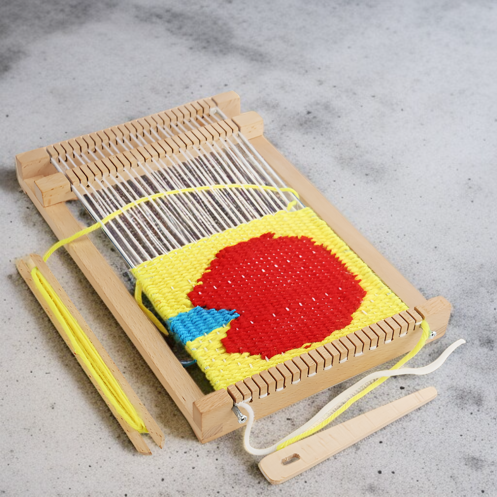 안전한 디자인의 나무 직기