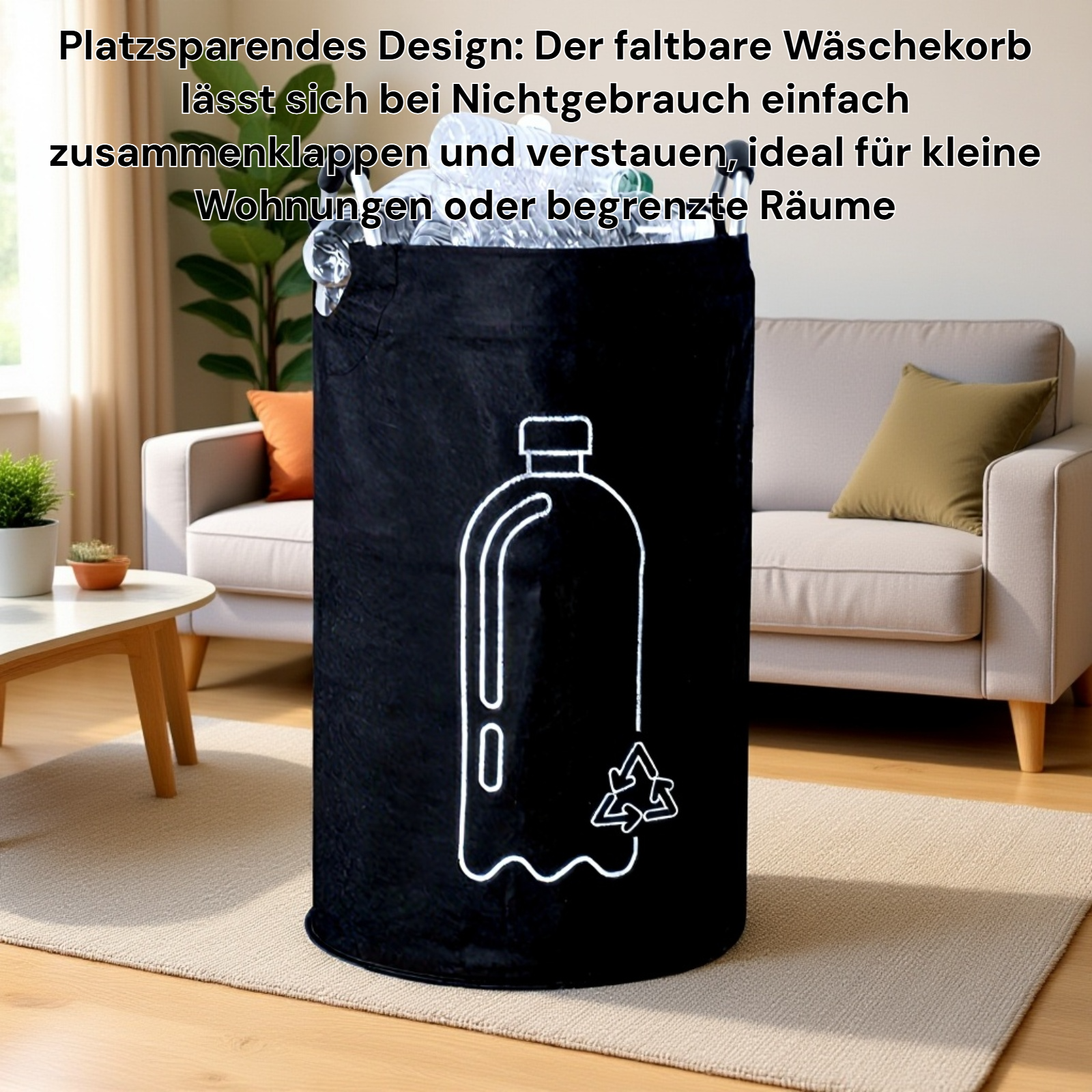 Foldable laundry basket