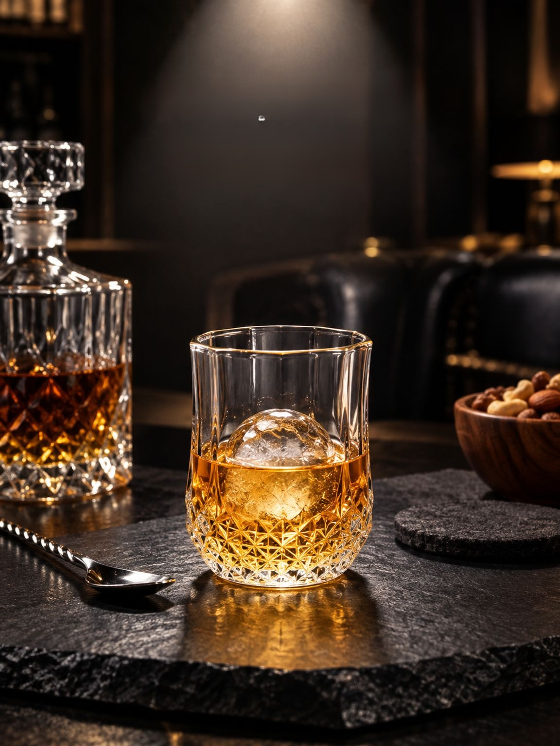 Whiskyglas met diamantpatroon voor whisky en bourbon