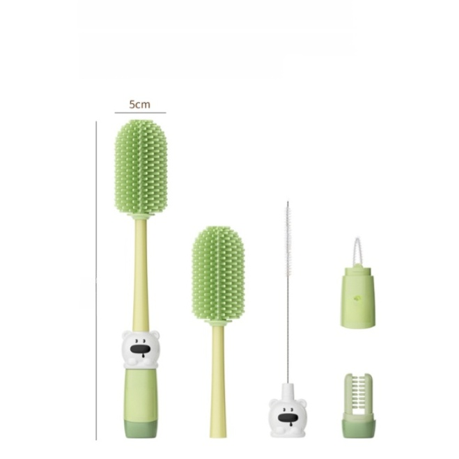 4-in-1携帯用乳首洗浄ブラシ