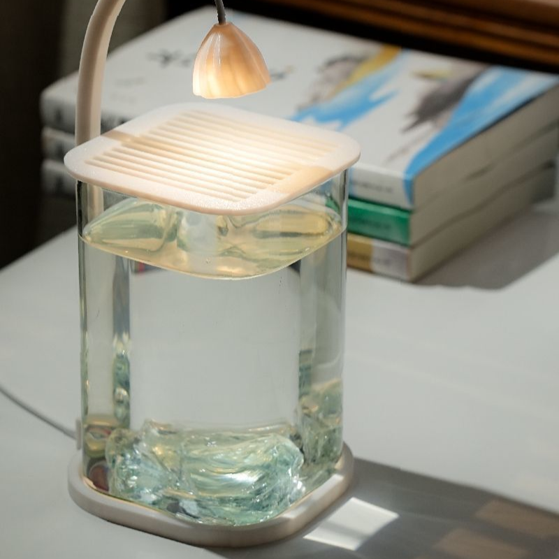 Acuario de cristal para salón, especial para peces betta, decoración moderna, fácil de mantener