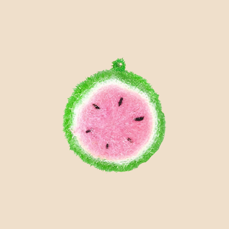 Topfreiniger Bürste in Wassermelonenform