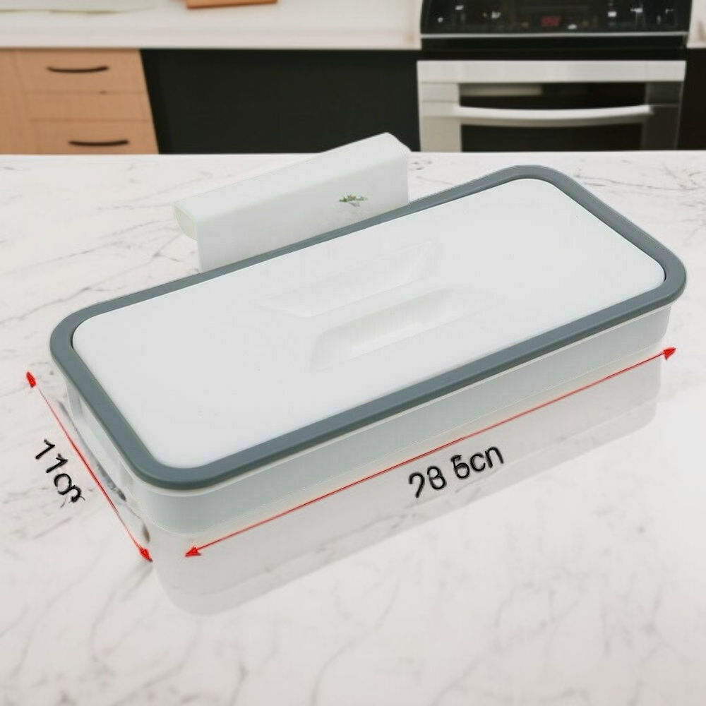 キッチン用ドアフックゴミ箱＆袋ホルダー