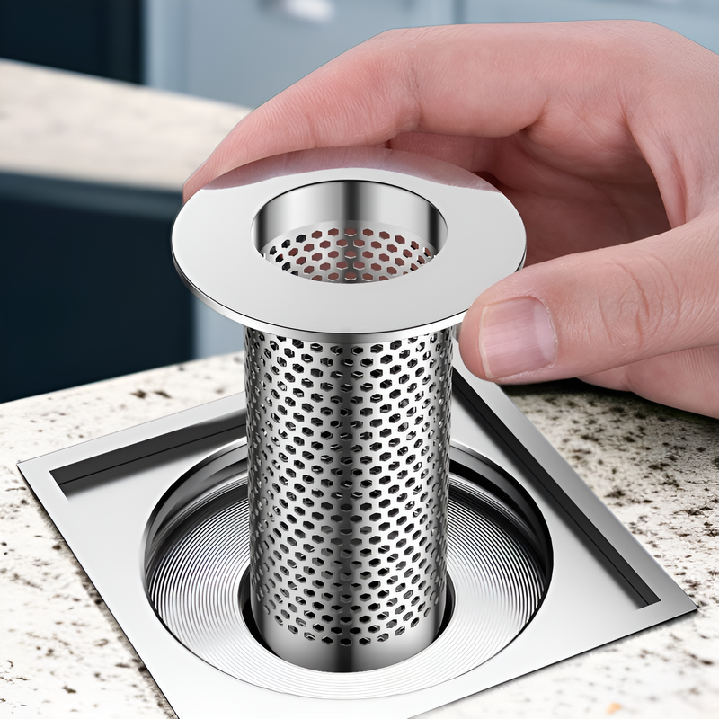 Stainless steel drain strainer for sink and bathroom