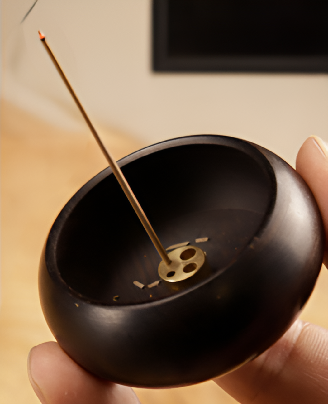 Soporte de incienso natural para aromaterapia