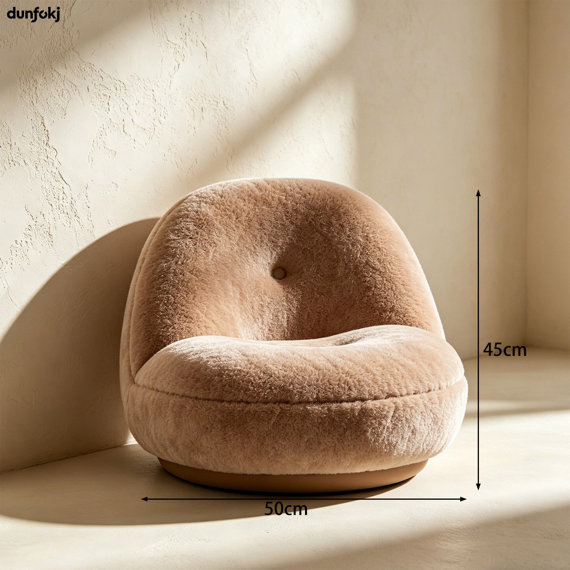 Comfortable plush cushion for office chair