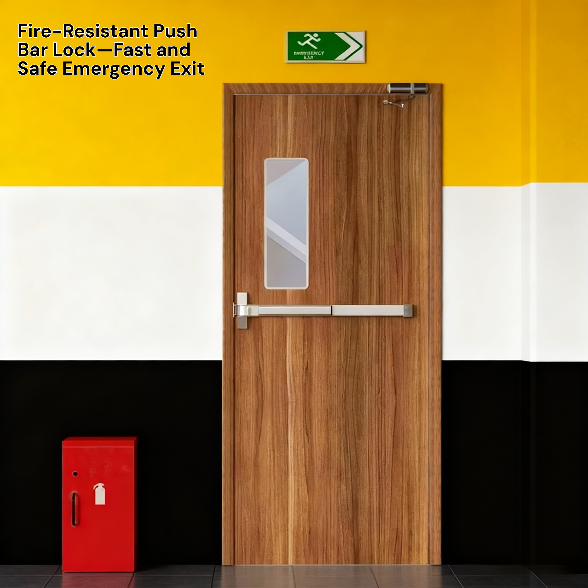 Fire Exit Push Bar Door Lock