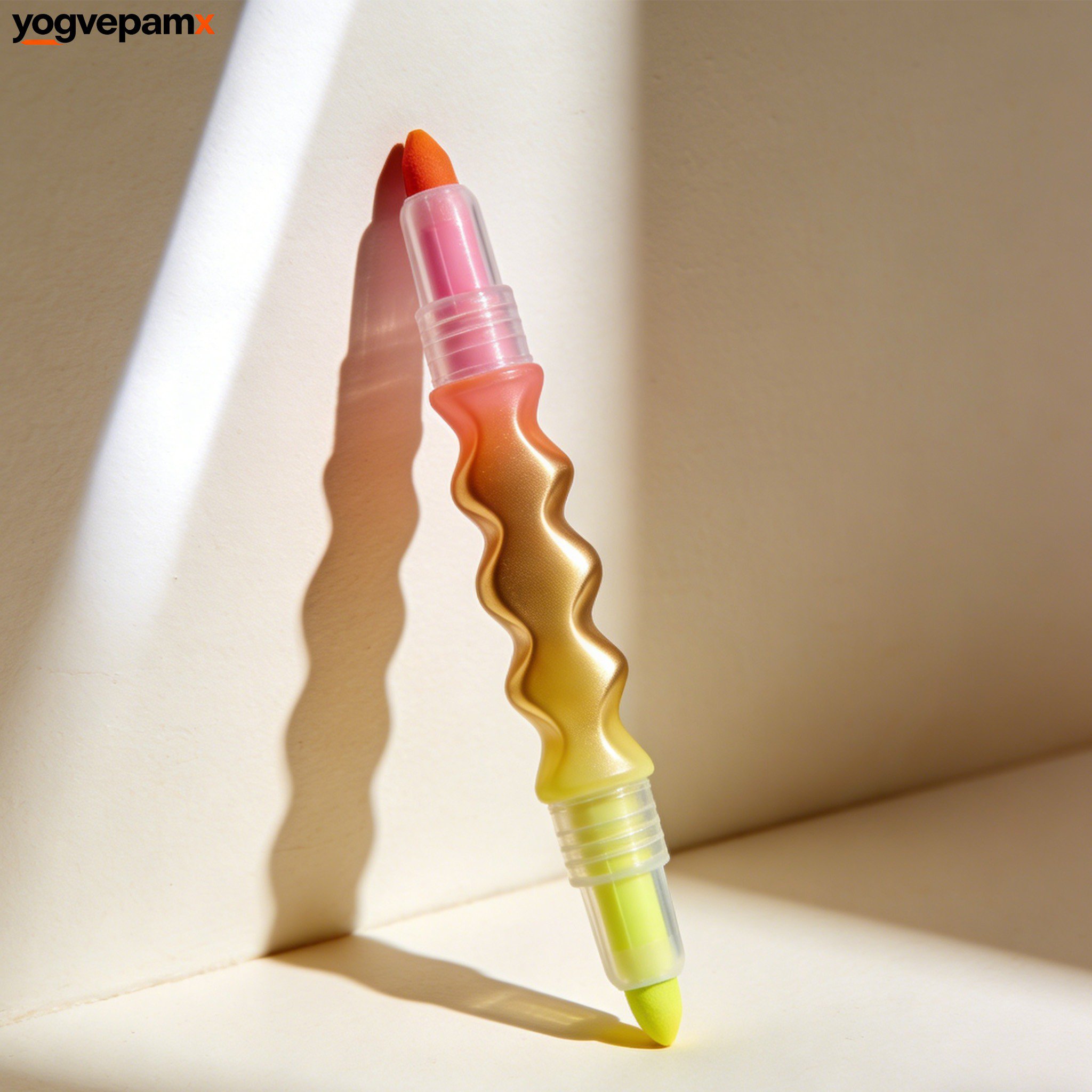 ปากกาไฮไลท์สองด้าน สีสันสดใส แพ็คละ 10 ด้าม