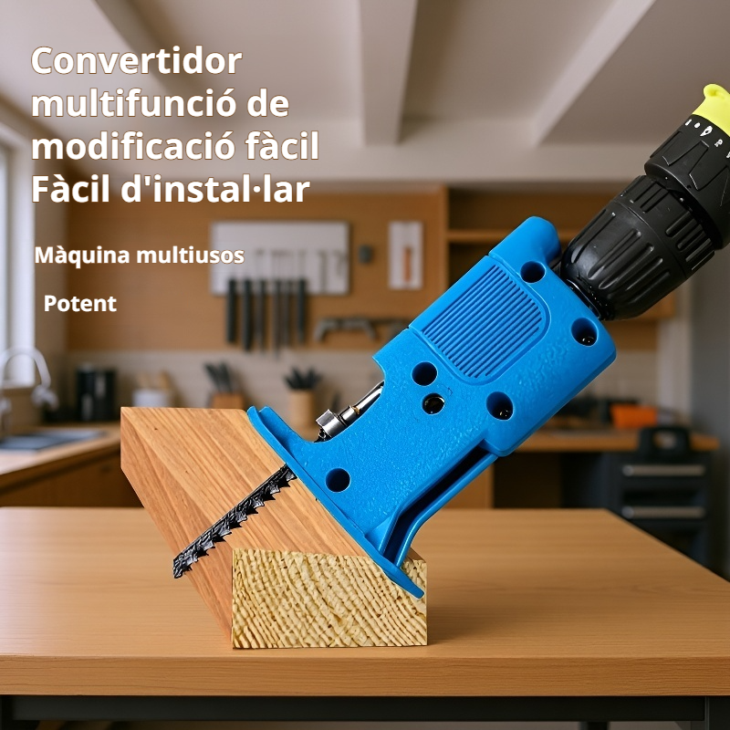 Eina elèctrica multifuncional per convertir serra, trepant i tallar